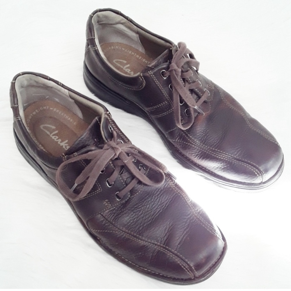 Clarks leather casual shoes for men size 10